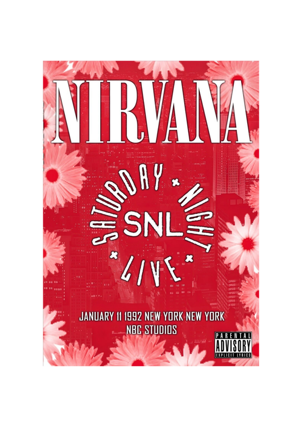 Nirvana 27 Music Print  Concert Wall Art Memorabilia gift A5,A4,A3