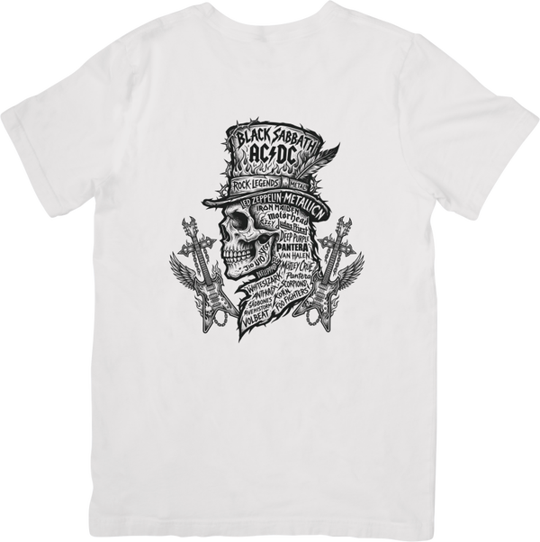 Rock Legends 27 Music Unisex Fit for Men & Women Quality Cotton T-Shirt Black