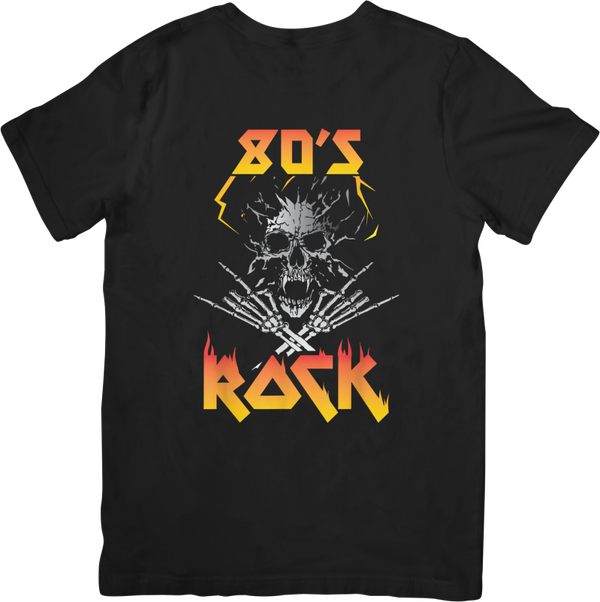 Rock n Roll 28 Music Unisex Fit for Men & Women Quality Cotton T-Shirt Black