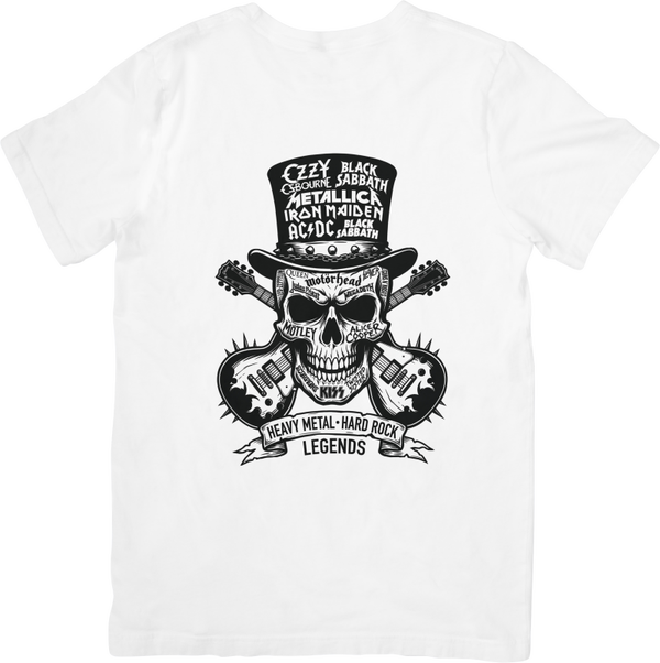 Rock Legends 28 Music Unisex Fit for Men & Women Quality Cotton T-Shirt Black