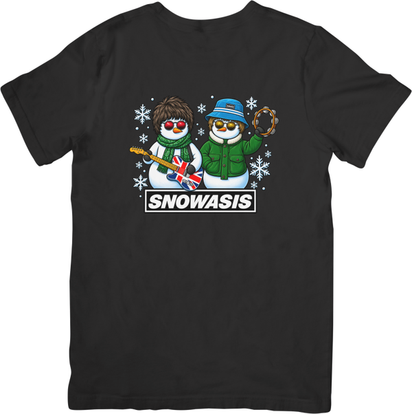 Oasis Snowasis Christmas289 Music for Men & Women Quality Cotton T-Shirt