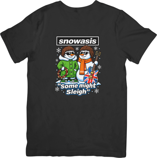 Oasis Snowasis Christmas291 Music for Men & Women Quality Cotton T-Shirt