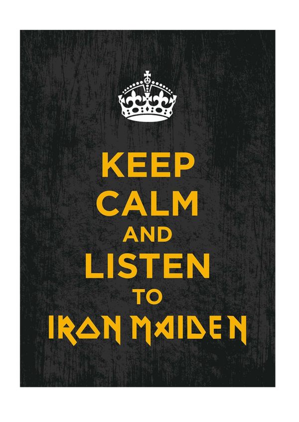 Iron Maiden 011 Music Print  Concert Wall Art Memorabilia gift A5,A4,A3