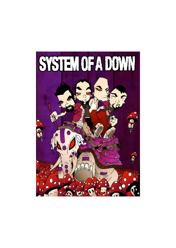 System of a down 019 Music Print  Concert Wall Art gift A5,A4,A3