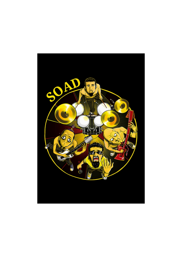 System of a down 002 Music Print  Concert Wall Art gift A5,A4,A3