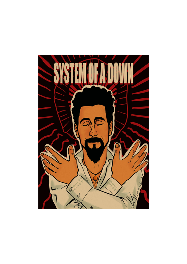 System of a down 026 Music Print  Concert Wall Art gift A5,A4,A3