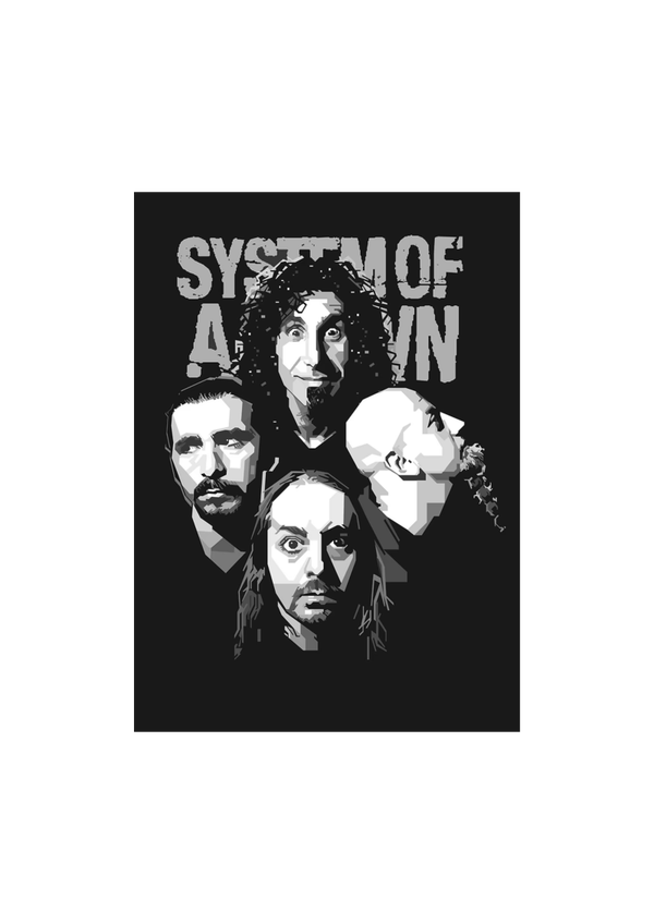 System of a down 005 Music Print  Concert Wall Art gift A5,A4,A3