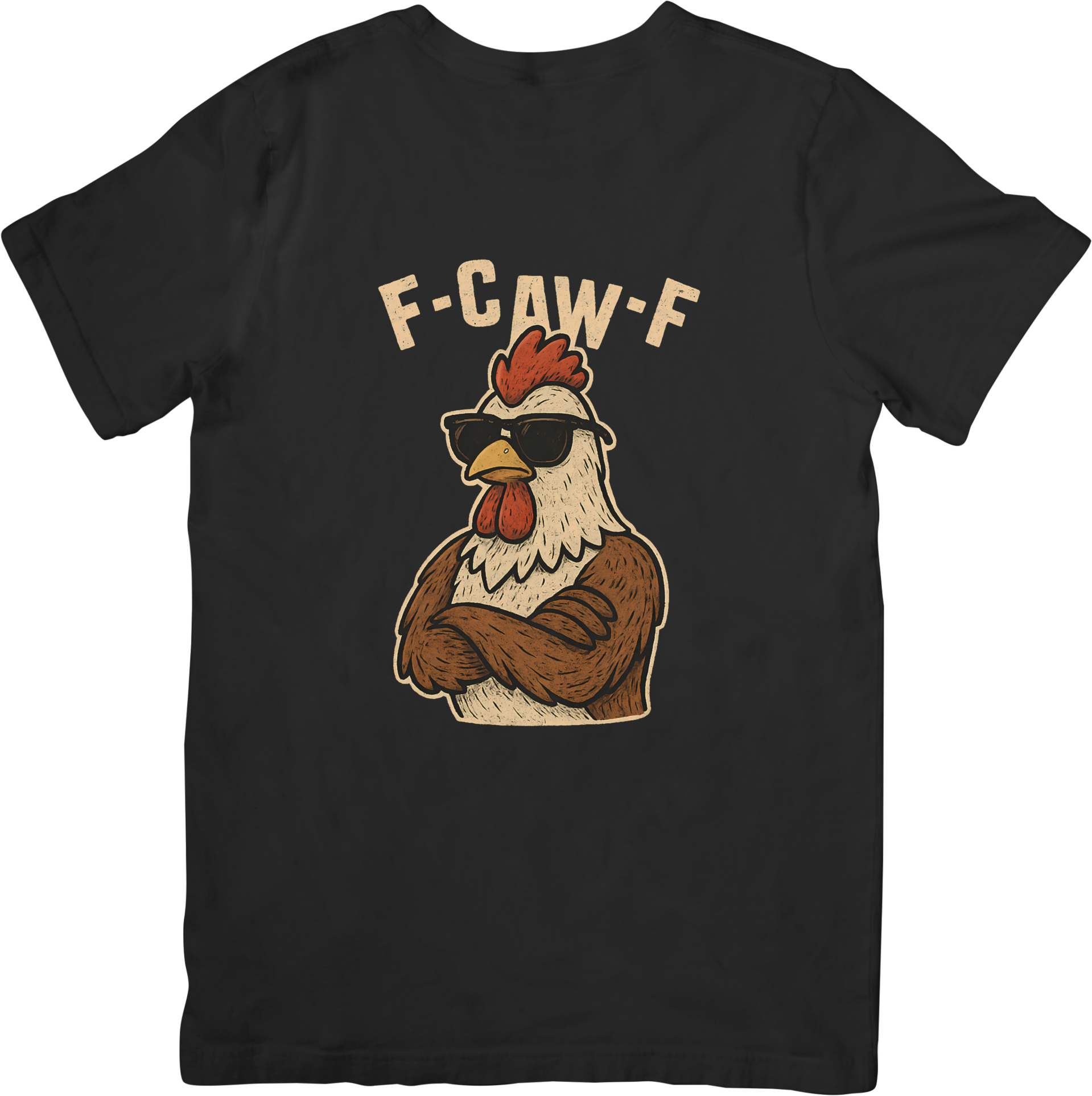 Chickens 3 Unisex Fit for Men & Women Quality Cotton T-Shirt Black
