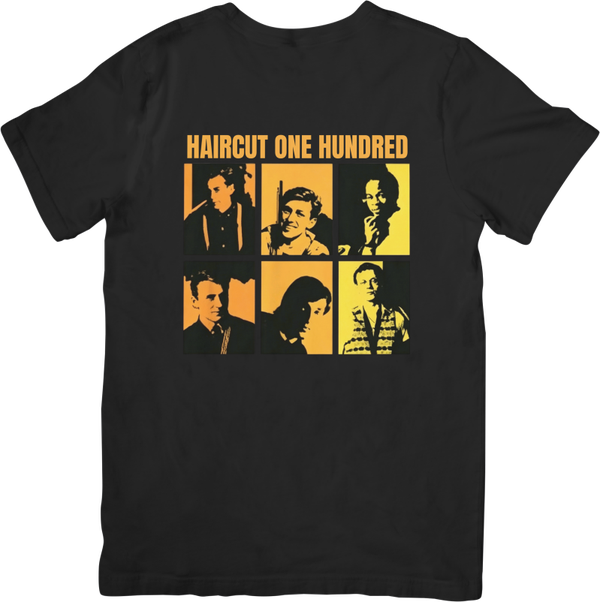 Haircut 100 2 Music Unisex Fit for Men & Women Quality Cotton T-Shirt Black