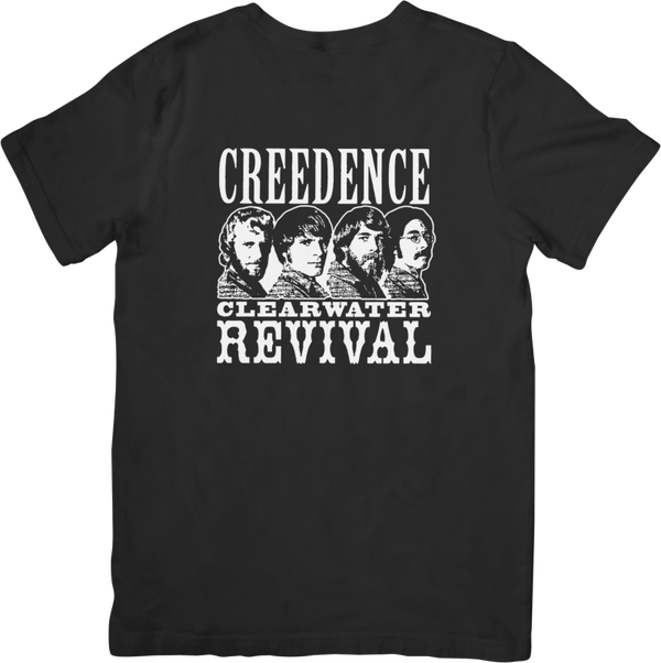 Creedence clearwater revival 3 Music Unisex Fit for Men & Women Quality Cotton T-Shirt Black