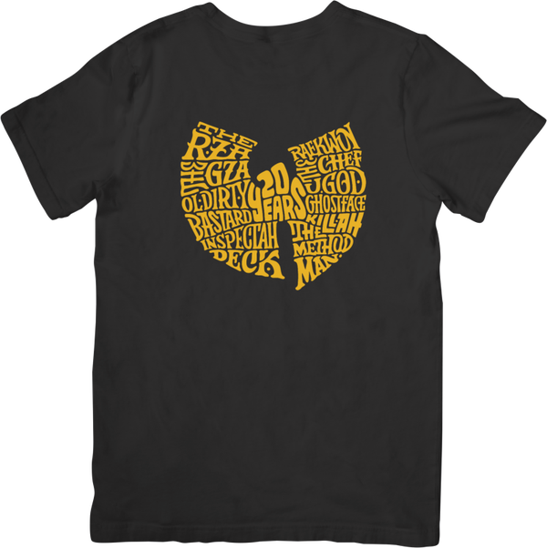 Wu-Tang Clan 3 Music Unisex Fit for Men & Women Quality Cotton T-Shirt Black