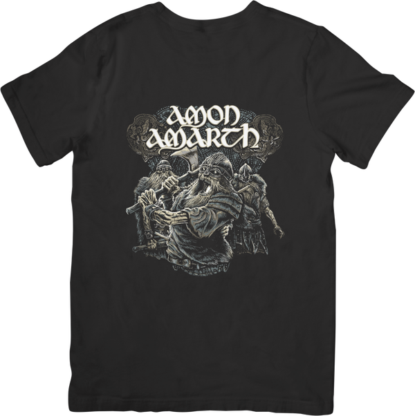 Amon Amarth 3 Music Unisex Fit for Men & Women Quality Cotton T-Shirt Black
