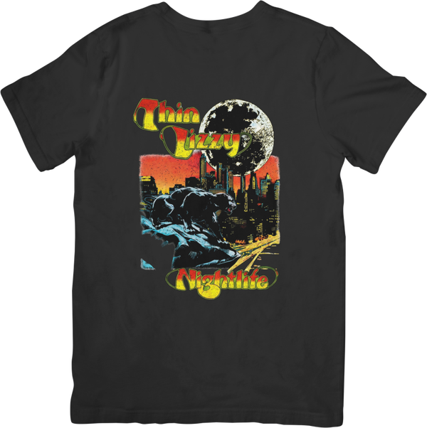 Thin Lizzy 3 Music Unisex Fit for Men & Women Quality Cotton T-Shirt Black