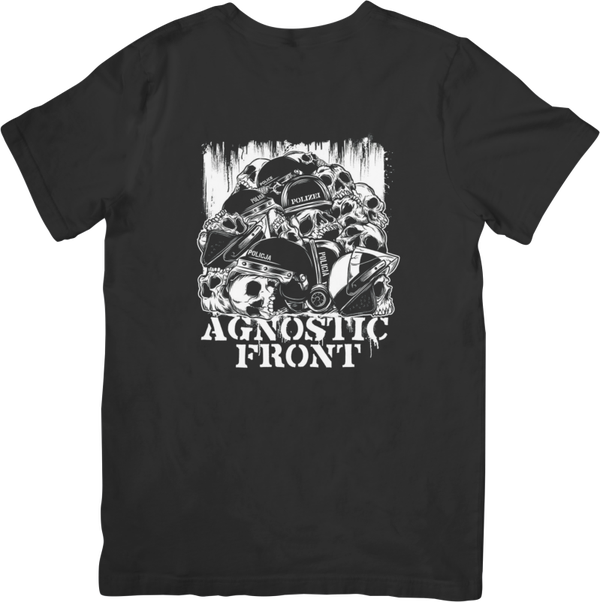 Agnostic Front 3 Music Unisex Fit for Men & Women Quality Cotton T-Shirt Black