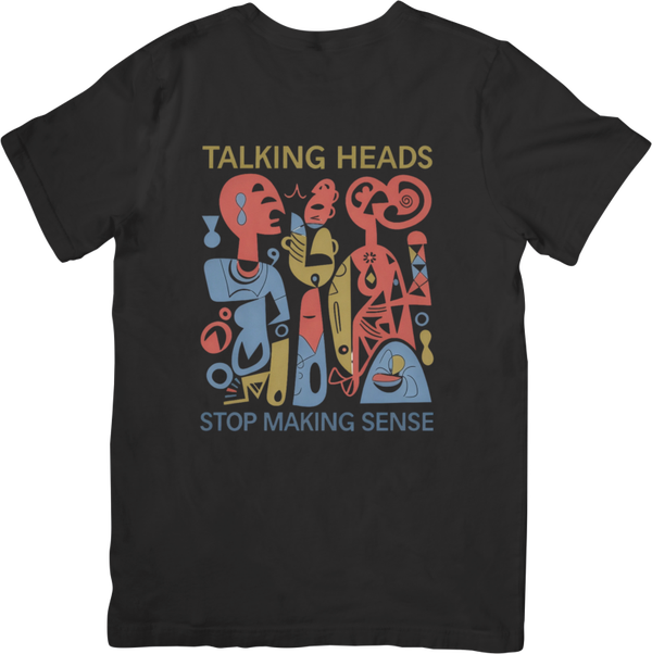 Talking Heads 3 Music Unisex Fit for Men & Women Quality Cotton T-Shirt Black