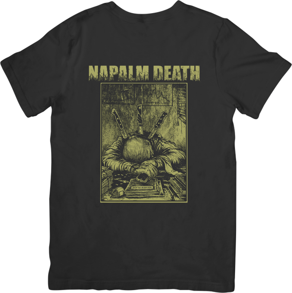 Napalm Death 3 Music Unisex Fit for Men & Women Quality Cotton T-Shirt Black