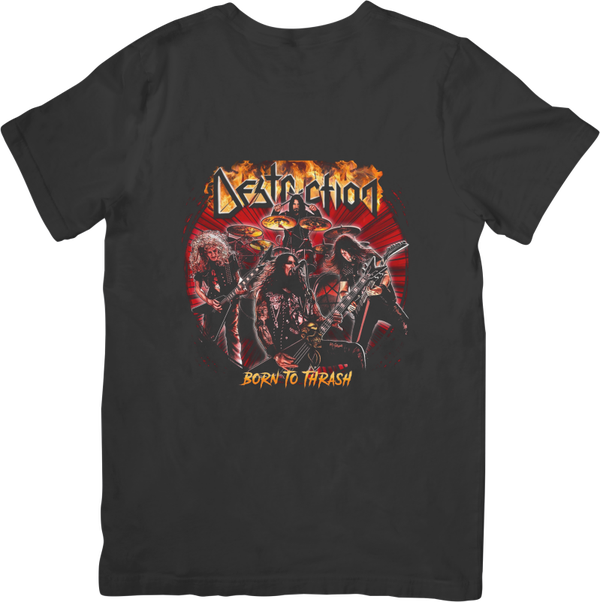 Destruction 3 Music Unisex Fit for Men & Women Quality Cotton T-Shirt Black