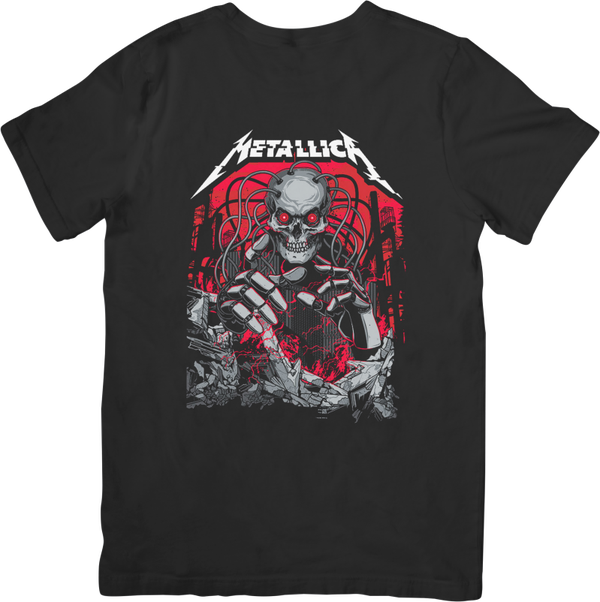 Metallica 3 Music Unisex Fit for Men & Women Quality Cotton T-Shirt Black