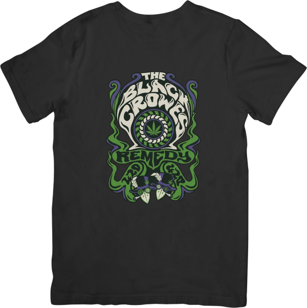 The Black Crows 3 Music Unisex Fit for Men & Women Quality Cotton T-Shirt Black