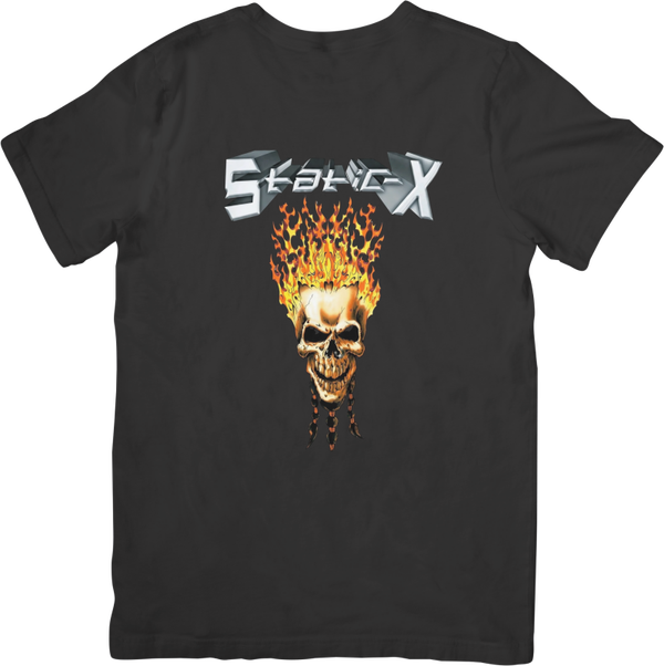 Static x 3 Music Unisex Fit for Men & Women Quality Cotton T-Shirt Black