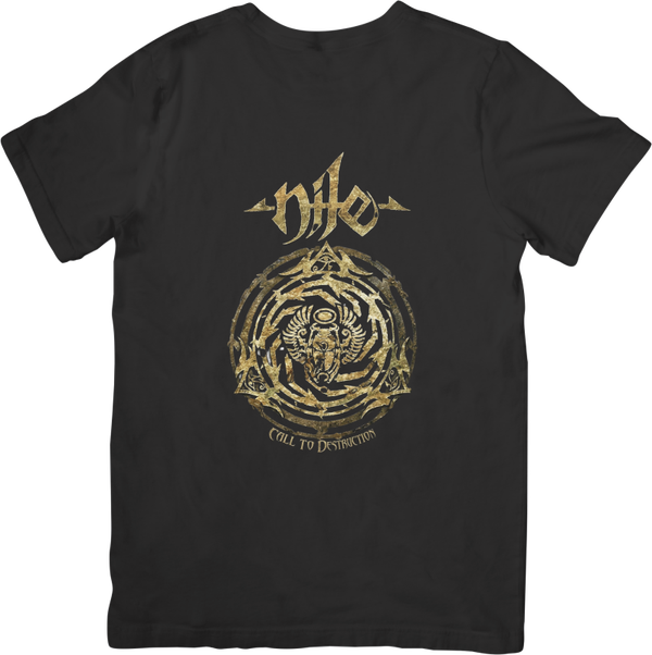 Nile 3 Music Unisex Fit for Men & Women Quality Cotton T-Shirt Black
