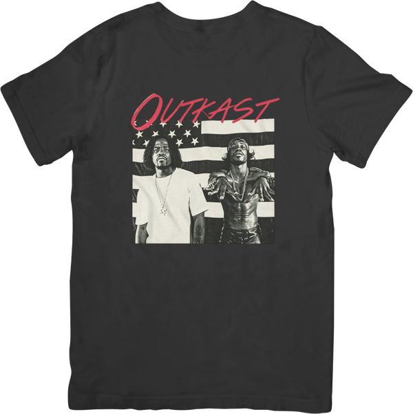 Outkast 3 Music Unisex Fit for Men & Women Quality Cotton T-Shirt Black