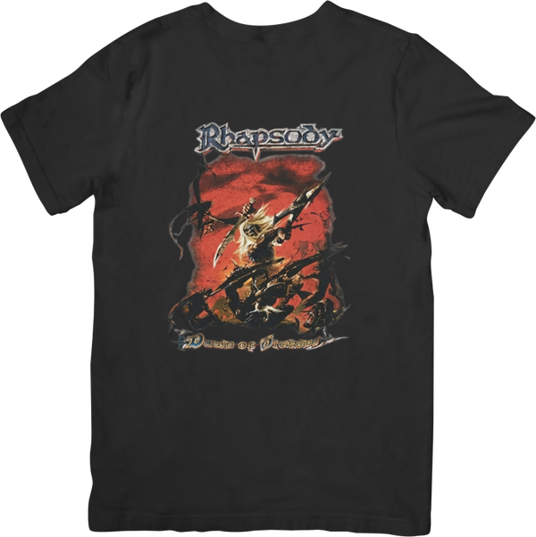 Rhapsody of fire 3 Music Unisex Fit for Men & Women Quality Cotton T-Shirt Black