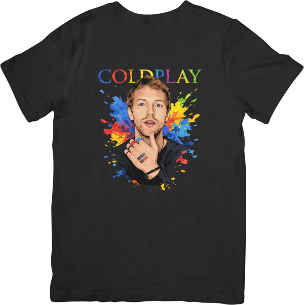 Coldplay 3 Music Unisex Fit for Men & Women Quality Cotton T-Shirt Black