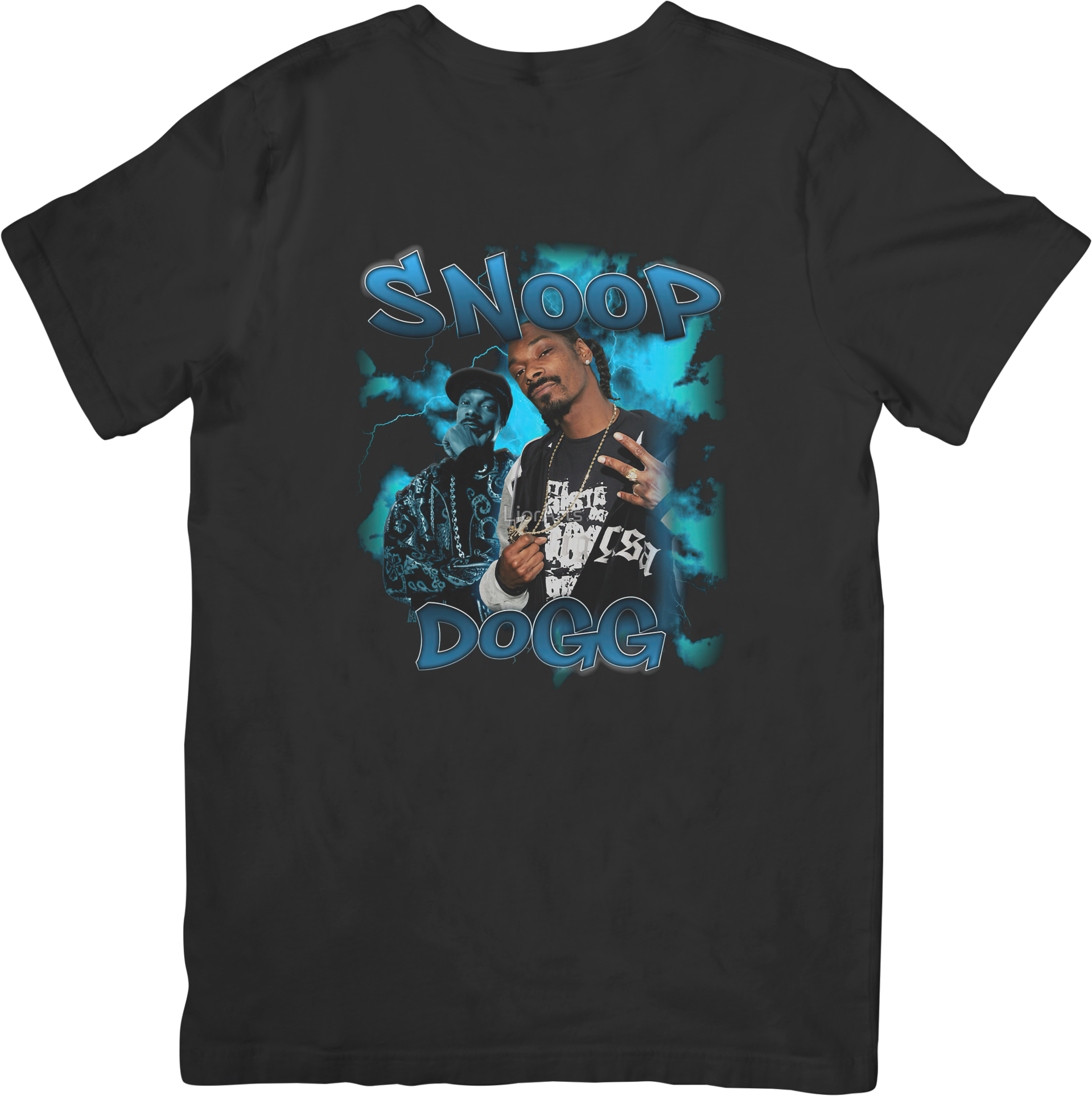 Snoop Dog 3 Rappers Music Fit for Men & Women Quality Cotton T-Shirt Black