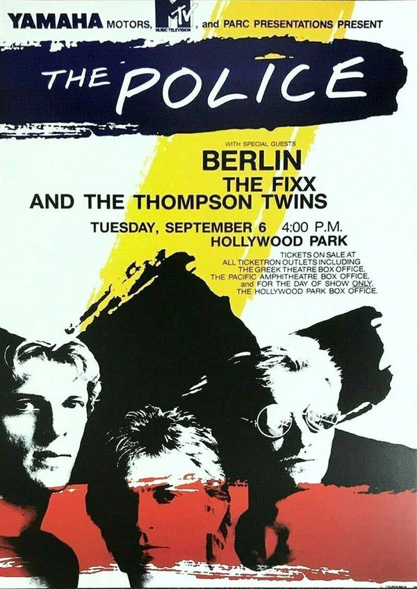 The Police 3 Music Print  Concert Wall Art Memorabilia gift A5,A4,A3