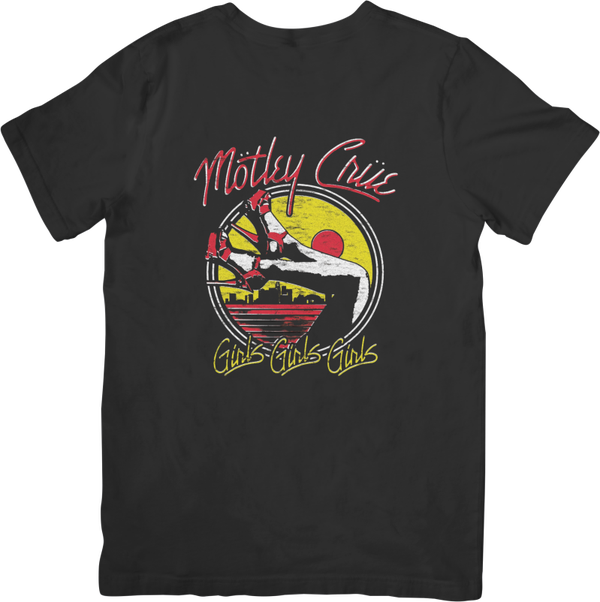Motley Crue 3 Music Unisex Fit for Men & Women Quality Cotton T-Shirt Black