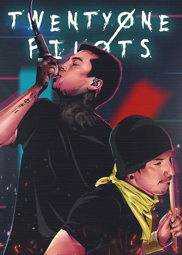 Twenty on Pilots 3 Music Print  Concert Wall Art Memorabilia gift A5,A4,A3