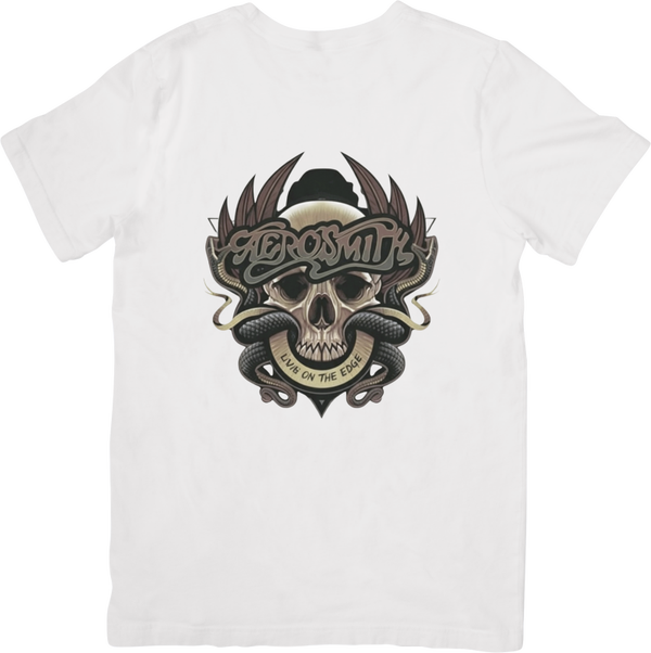 Aerosmith 3 Music Unisex Fit for Men & Women Quality Cotton T-Shirt Black