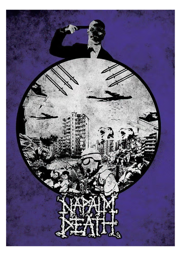 Napalm Death 1 Music Print  Concert Wall Art Memorabilia gift A5,A4,A3