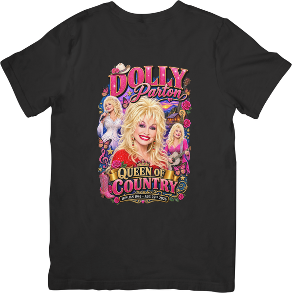 Dolly Parton 312 Music for Men & Women Quality Cotton T-Shirt