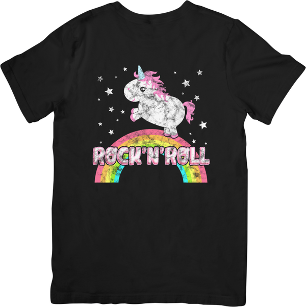 Rock n Roll 32 Music Unisex Fit for Men & Women Quality Cotton T-Shirt Black