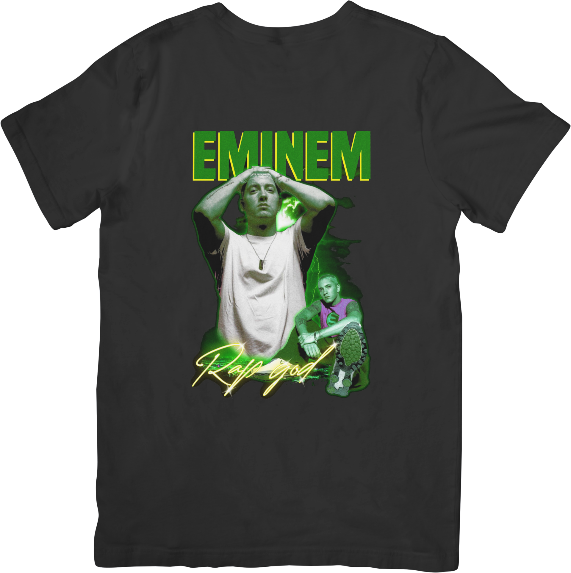 Eminem Rappers Music Unisex Fit for Men & Women Quality Cotton T-Shirt Black
