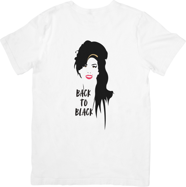 Amy Winehouse  2 Music Unisex Fit for Men & Women Quality Cotton T-Shirt Black
