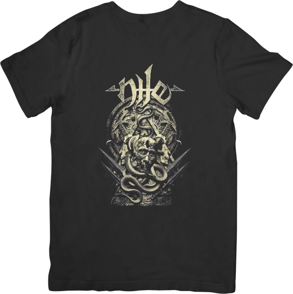 Nile 2 Music Unisex Fit for Men & Women Quality Cotton T-Shirt Black