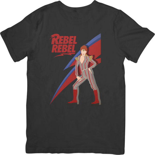 David Bowie Music Unisex Fit for Men & Women Quality Cotton T-Shirt Black