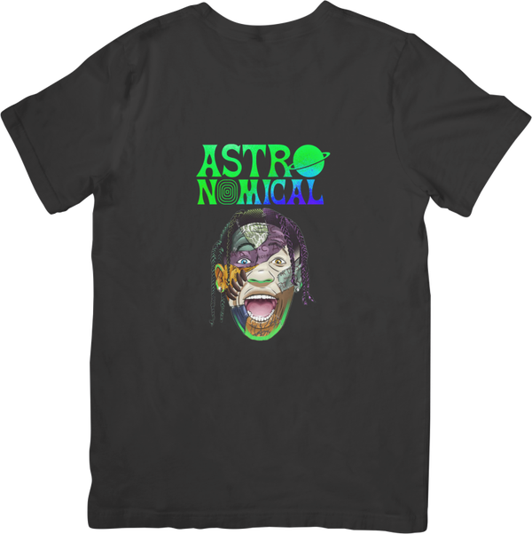 astro Nomical 1 Rappers Music Fit for Men & Women Quality Cotton T-Shirt Black