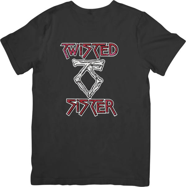 Twisted Sister Music Unisex Fit for Men & Women Quality Cotton T-Shirt Black