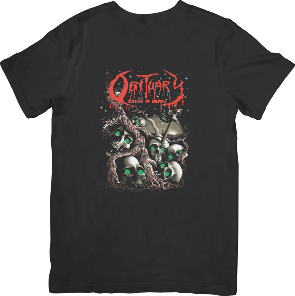 Obituary 5  Music Unisex Fit for Men & Women Quality Cotton T-Shirt Black