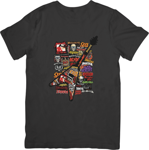 Rock Legends 33 Music Unisex Fit for Men & Women Quality Cotton T-Shirt Black