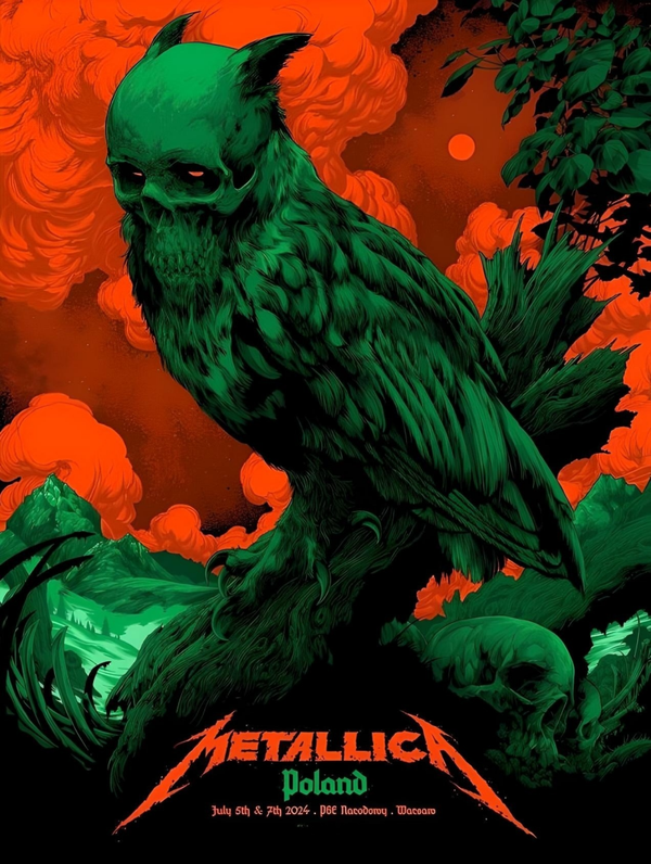 Metallica 33  Music Print  Concert Wall Art Memorabilia gift A5,A4,A3