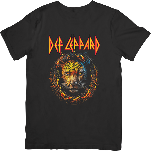 Def Leppard 4 Music Unisex Fit for Men & Women Quality Cotton T-Shirt Black