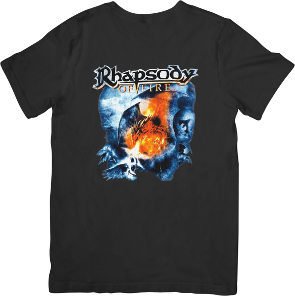 Rhapsody of fire 4 Music Unisex Fit for Men & Women Quality Cotton T-Shirt Black