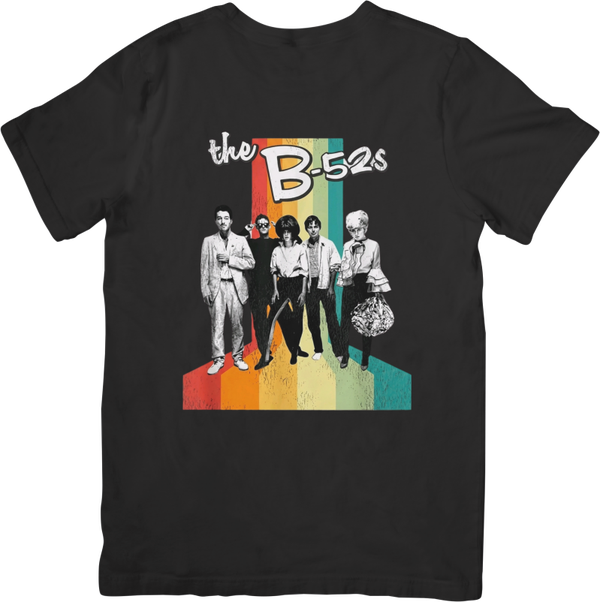 The B52s 4 Music Unisex Fit for Men & Women Quality Cotton T-Shirt Black