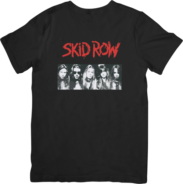 Skid Row 4 Music Unisex Fit for Men & Women Quality Cotton T-Shirt Black