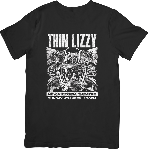 Thin Lizzy 4 Music Unisex Fit for Men & Women Quality Cotton T-Shirt Black